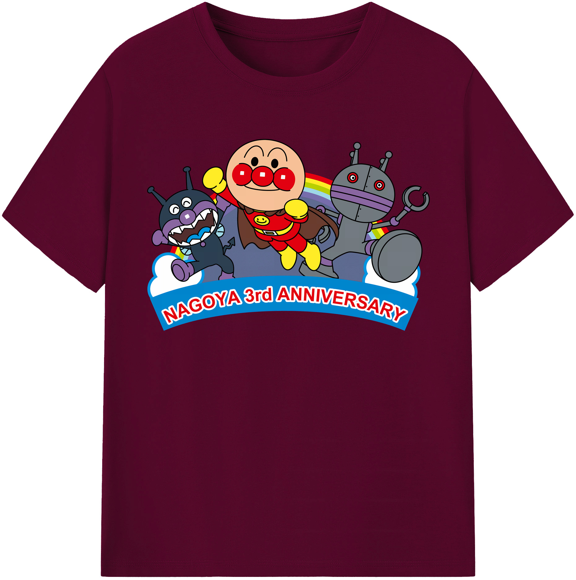 （画像用） アンパンマン Anpanman レディースカジュアルプリントTシャツ（綿100％）